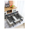 Professional Deep Fryer 2 x 13 L with Drain - Dynasteel: Performance and durability for your kitchen