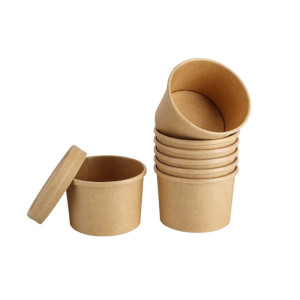 Pot à Soupe Kraft - 240 ml - Lot de 300 - Dynasteel