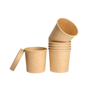 Pot à Soupe Kraft - 360 ml - Lot de 300 - Dynasteel