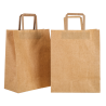 Sac Cabas Kraft 26 x 14 x 33 cm - Lot de 250 - Dynasteel