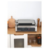 Large Grooved/Smooth Dynasteel Panini Grill - Perfect professional cooking for restaurants and snack bars