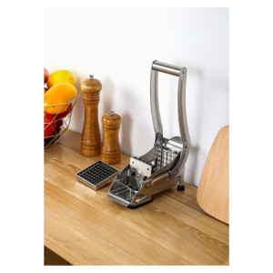 Dynasteel Semi-Professional French Fry Cutter: easy and efficient stainless steel french fry cutting