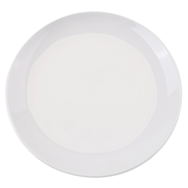 Okrúhly tanier melamín Ø 17,7 cm biely - Sada 10