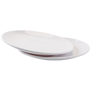 Okrúhly tanier melamín Ø 17,7 cm biely - Sada 10