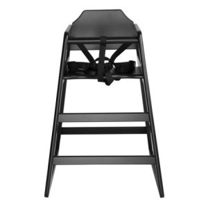 High Chair in Black Wood - Bolero