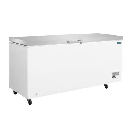 Congélateur Coffre avec Couvercle Inox - 581 L - Polar