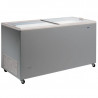 Professional Chest Freezer Stainless Steel Look and Opaque Lid - 470 L - Refurbished