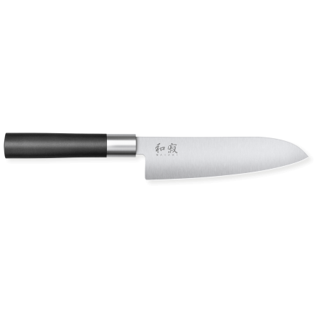 Nôž Santoku Kai Wasabi Black 16,5 cm - Presné a všestranné krájanie