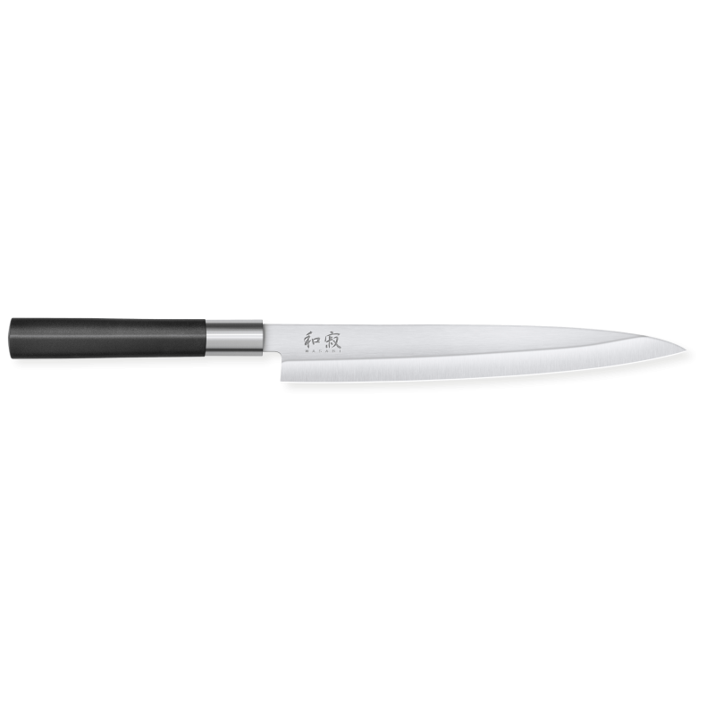 Couteau Yanagiba Wasabi Black 21 cm KAI - Découpe précise pour poissons, sushis et sashimis