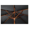 Square Black Parasol - L 2500mm - Bolero