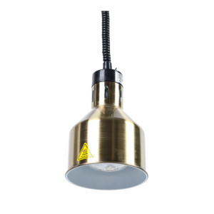 Golden Heat Lamp with Bulb - Dynasteel: Keep your food warm efficiently