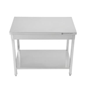 Stainless Steel Table with Shelf - D 600 mm - W 1000 mm - Dynasteel