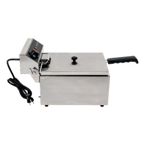 Friteza Profesionálna 10 L 3000 W Inox — Termostat
