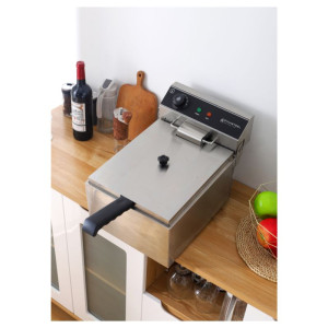 Friteza Profesionálna 10 L 3000 W Inox — Termostat