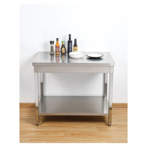 Stôl Inox 1200x700 mm s dolnou policou — Pro CHR