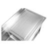 Stainless Steel Sink 1 Bowl 1200x600 mm, Right Drainer, Backsplash