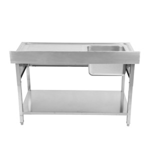 Plonge Inox 1 Bac 1200x600 mm, Odkvapkávač Vpravo, Zadný panel