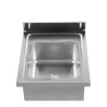 Sink 1 Bowl with Backsplash and Shelf - W 600 x D 600 mm - Dynasteel