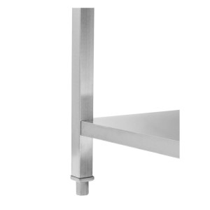 Stôl Inox 1000x600 mm Zástenka a Spodná Polica