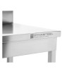 Stainless Steel Table with Backsplash and Shelf Dynasteel - Sturdy and Practical