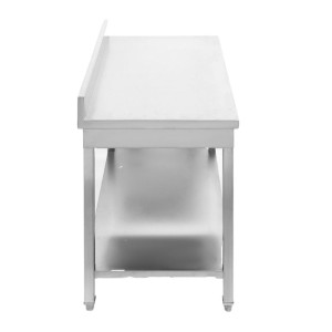 Stôl Inox 1000x600 mm Zástenka a Spodná Polica