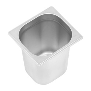 Gastro GN 1/6 Stainless Steel Tray - Depth 200 mm - 3.4 L Dynasteel: Robust and practical