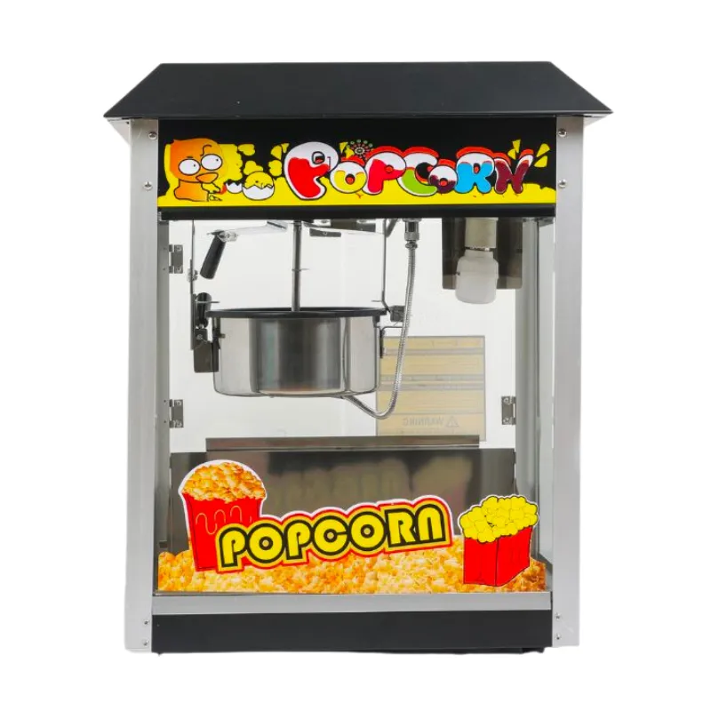 Profesionálny popcornový stroj - čierny