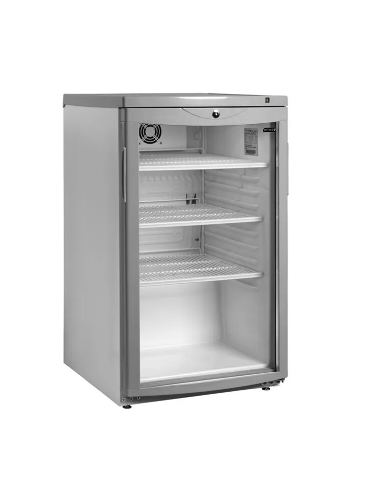 Presklená chladnička na nápoje s ventilátorom - 105 L