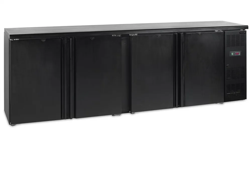 Zadný chladiaci bar - 4 plné otočné dvere - 605 L