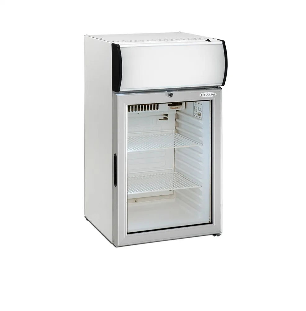 Mini chladnička s baldachýnom - sklenené dvere - 55 L