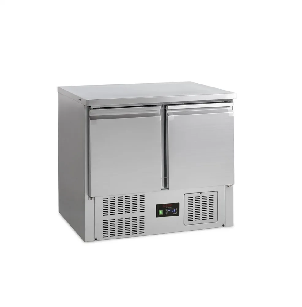 Saladette chladená GN 1/1 z nerezovej ocele - 2 dvere - 225 L