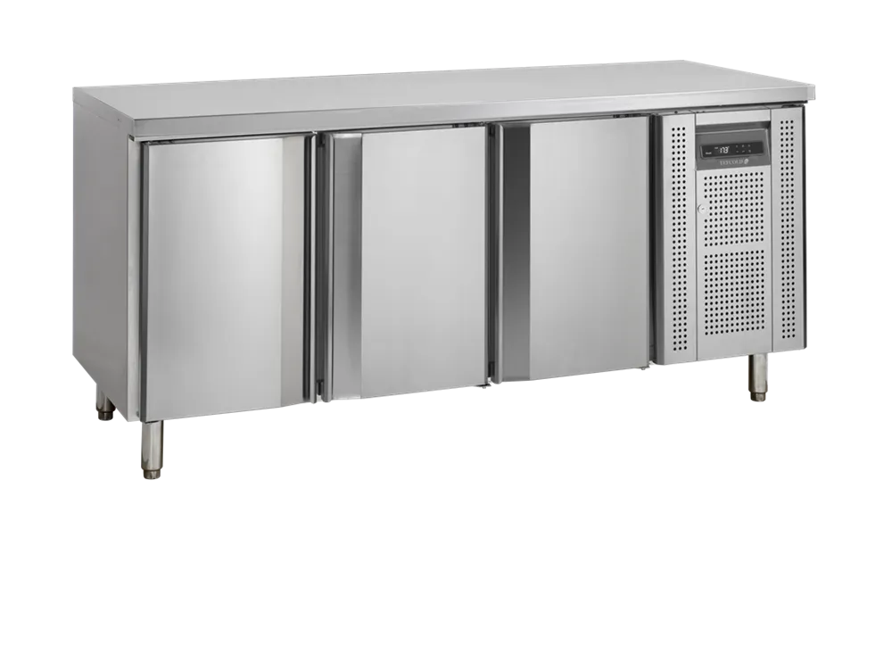 Negatívny chladený stôl z nehrdzavejúcej ocele - 3 dvere - GN 1/1