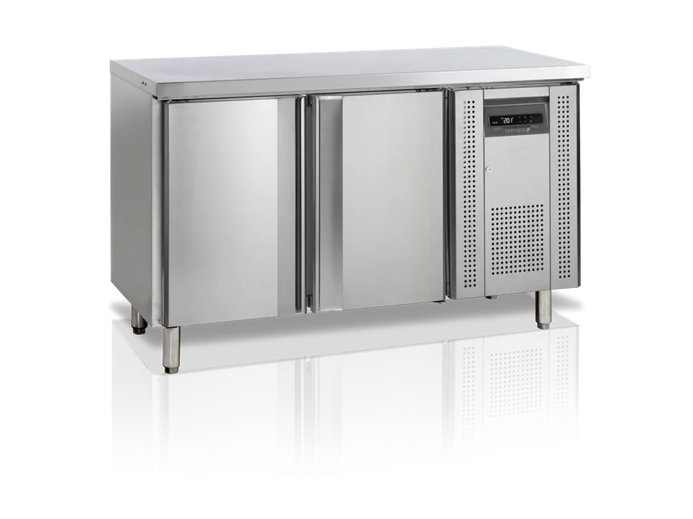 Negatívny nerezový chladiaci stôl - 2 dvere - 230 L