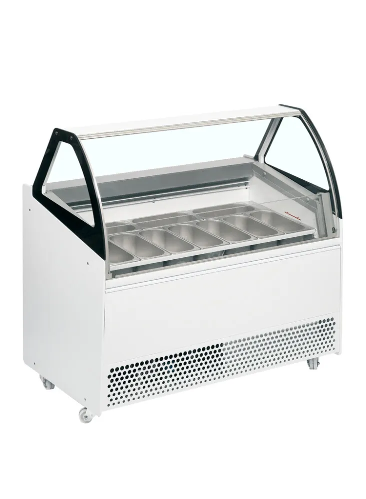 Vitrína na zmrzlinu s ventiláciou - 10 x 5 L