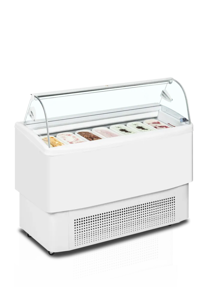 Vitrine na zmrzlinu s ventiláciou - 7 x 5 L