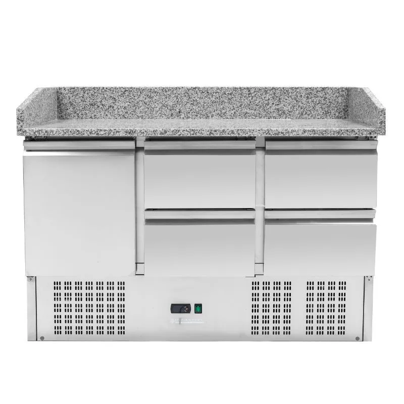 Kompaktný chladený nábytok na pizzu 600x400 - 1 dvere a 4 zásuvky