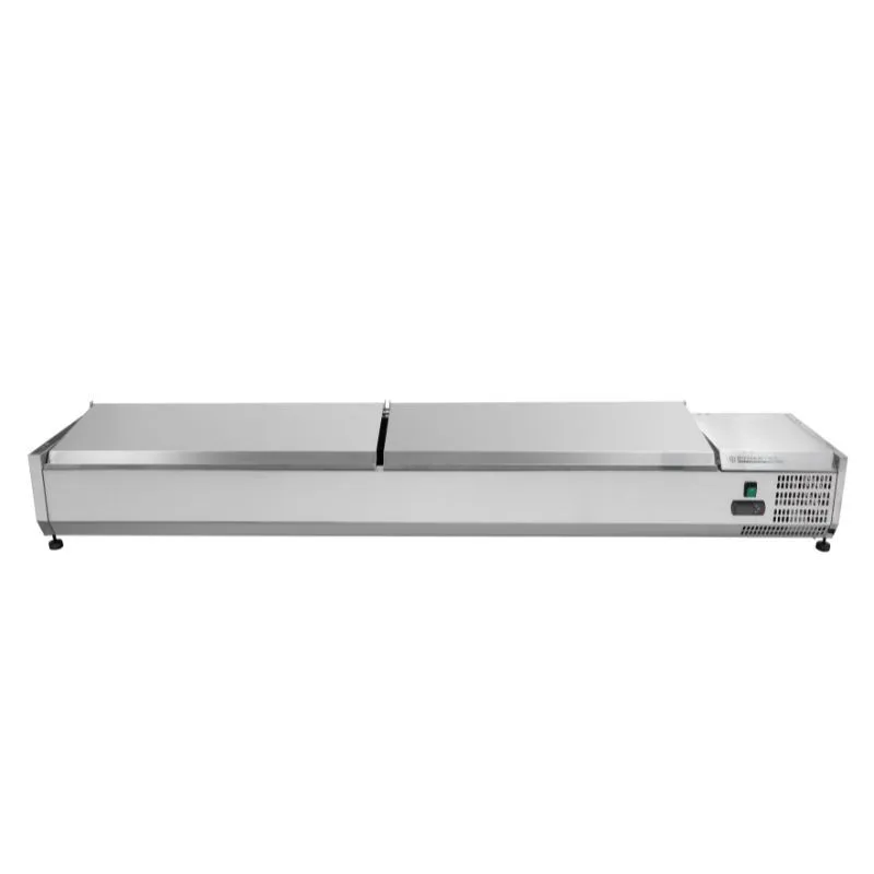 Saladette Chladiaca na Položenie Kryt Inox - 9 x GN 1/3