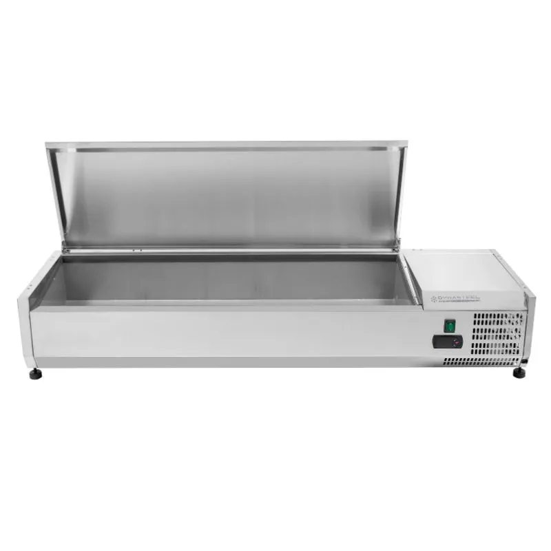Saladette Chladiaca na Položenie Kryt Inox - 6 x GN 1/3