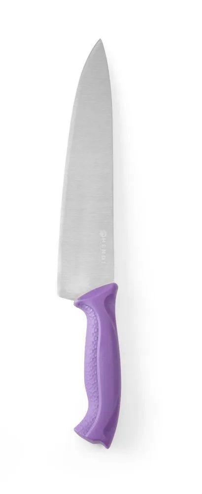 Kuchynský nôž s fialovou rukoväťou - čepeľ 24 cm