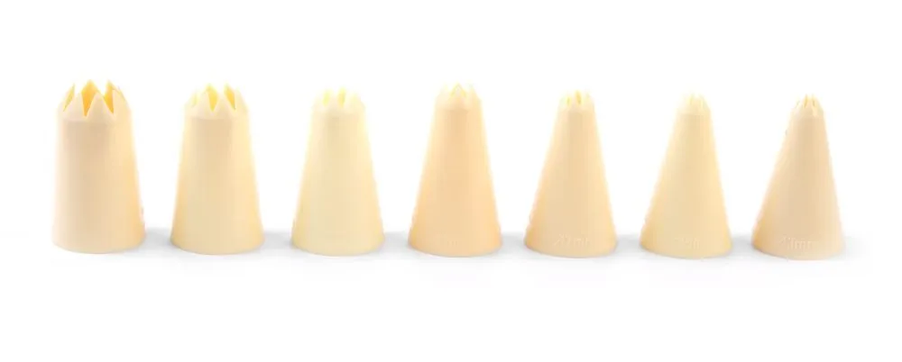 Sada 7 zúbkovaných násad.