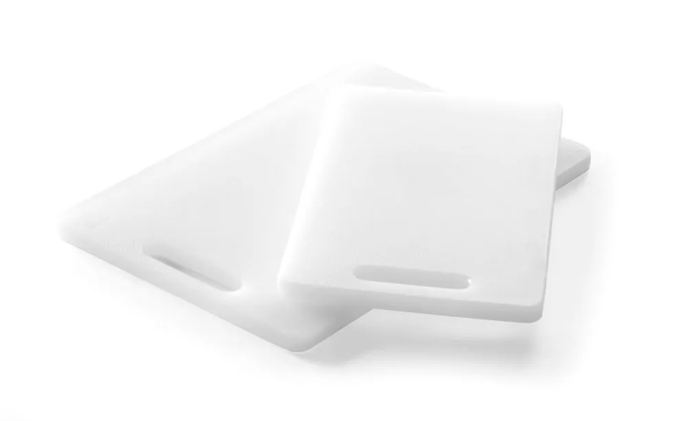 Biela doska na krájanie s rukoväťou - 250 x 150 mm - Hrúbka 10 mm