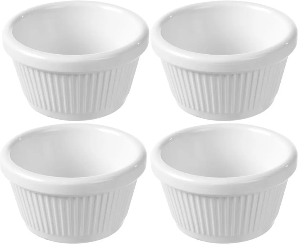 Ramequin s drážkami z melamínu 50 ml - Balenie 4 ks