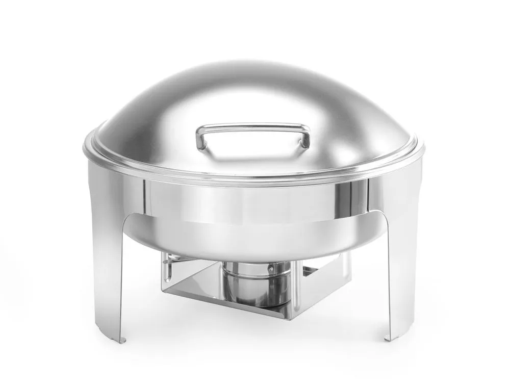 Chafing Dish Okrúhly s matným povrchom Profi Line 6 L - 465 x H 420 mm