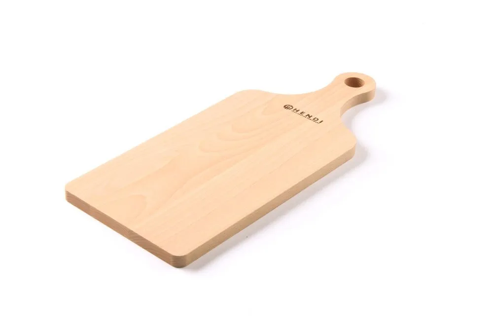 Drevo rezacie dosky s rukoväťou - 390 x 160 mm - hrúbka 13 mm