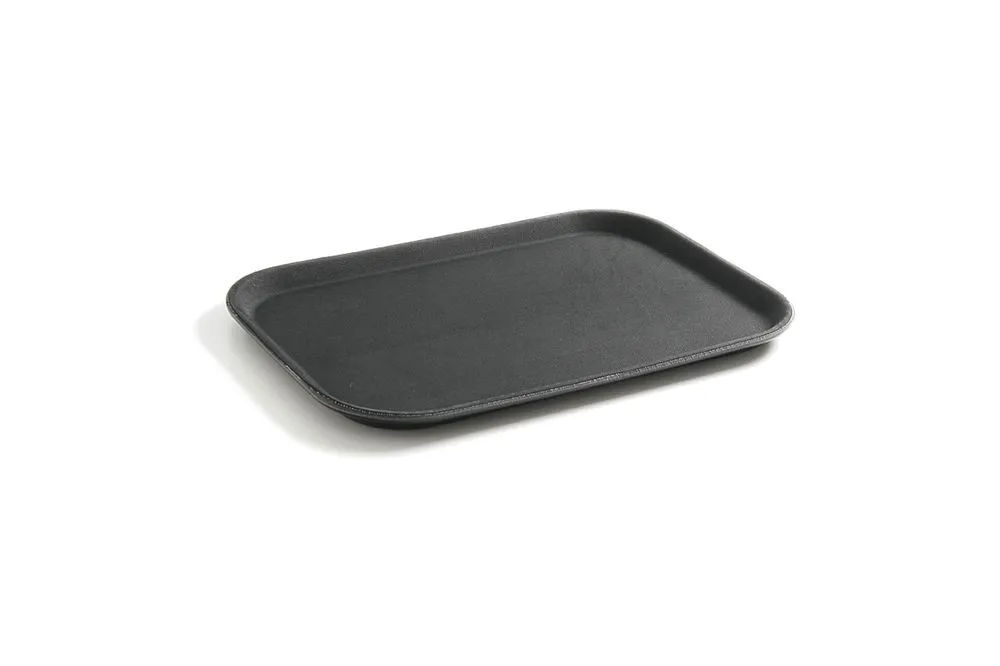 Obdĺžnikový podnos z polypropylénu - čierna - 530 x 325 mm