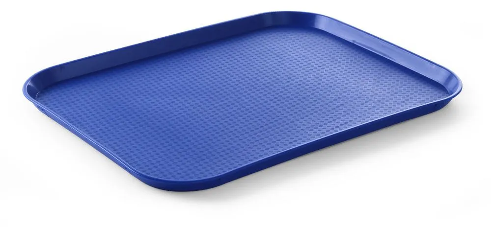 Obdĺžnikový podnos pre rýchle občerstvenie - Veľký model 450 x 350 mm - Modrá