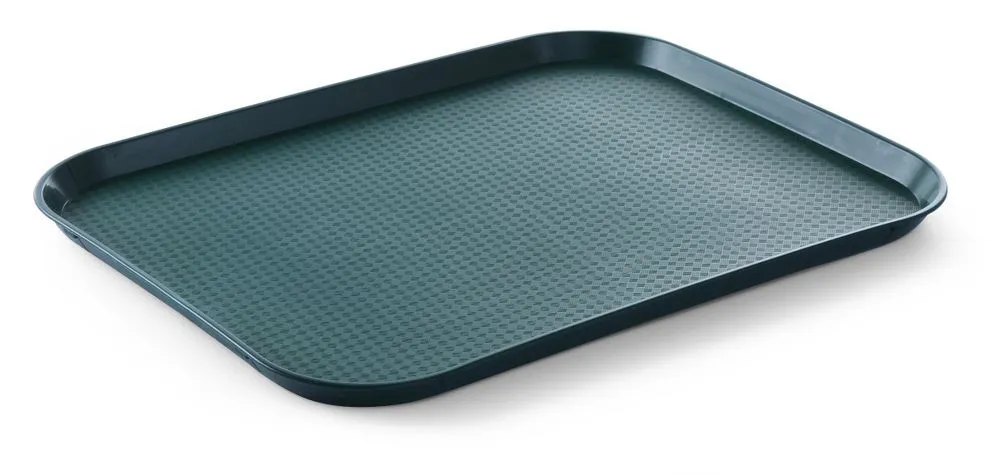Obdĺžnikový podnos na rýchle občerstvenie - Veľký model 450 x 350 mm - Zelený