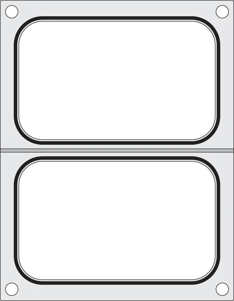 Matrica tesnenia pre ručný zapekací stroj - 2 priehradky 178 x 113 mm