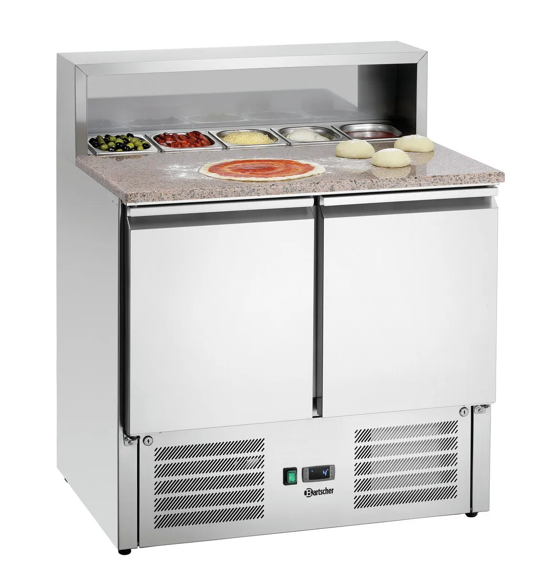 Chladiaca vitrína pre Pizzaiolo - 5 nádob 1/6 GN