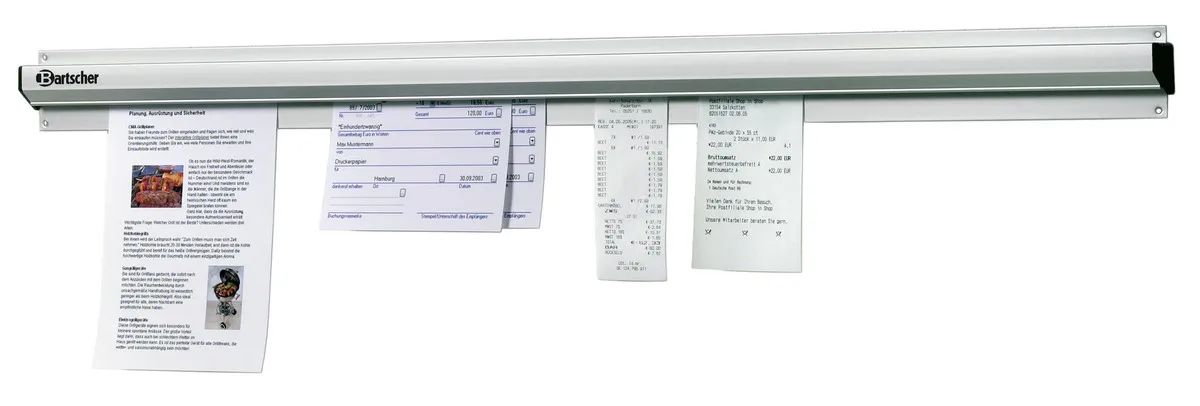 Držiak na karty na stenu z hliníka - 610 mm